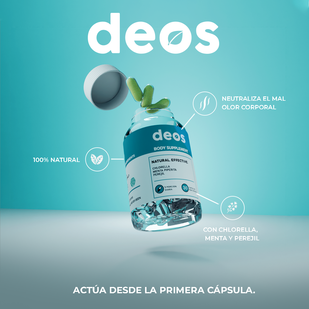 DEOS Desodorante Interno 30 Cápsulas