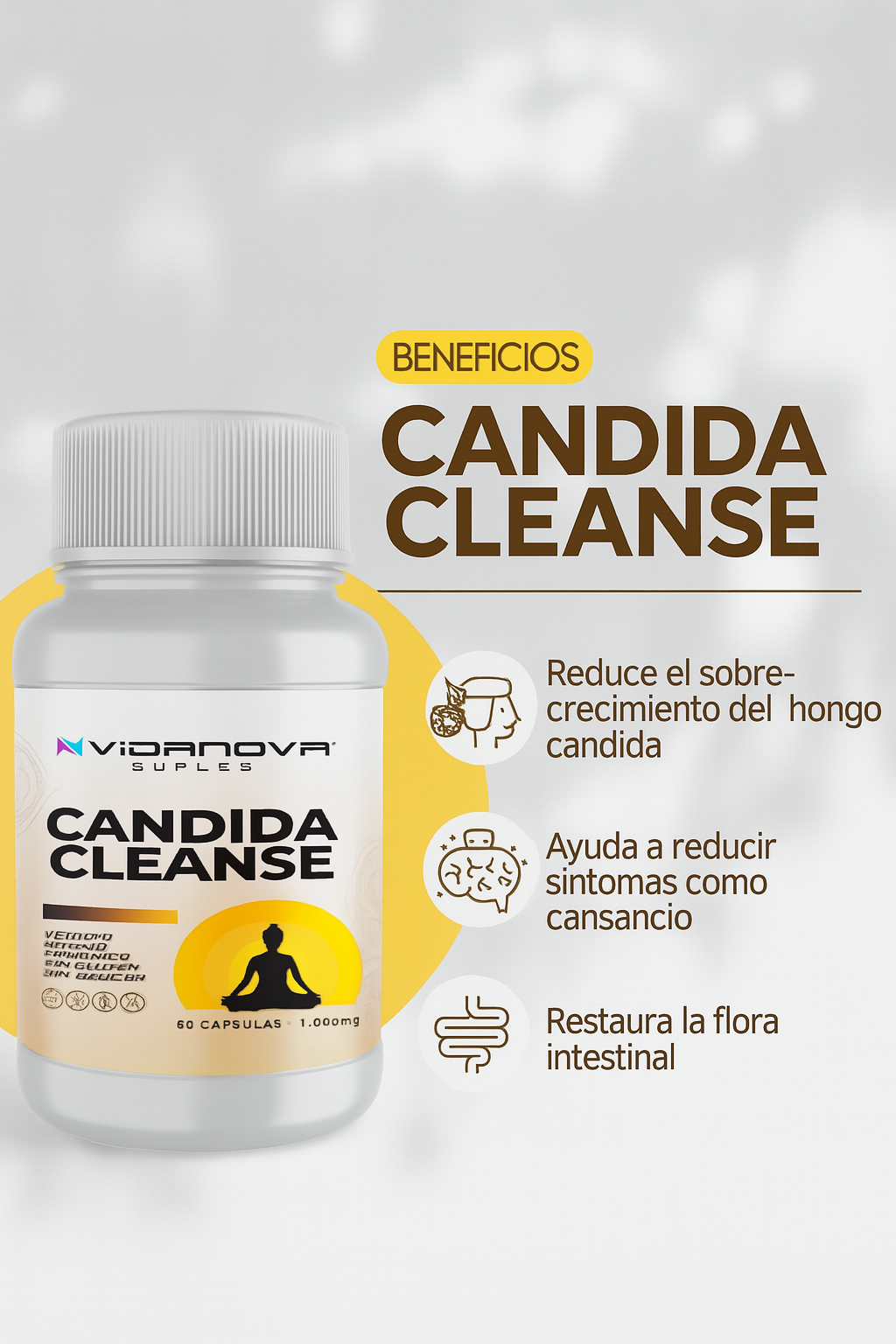 CANDIDA CLEANSE 1000MG 60 CAPS
