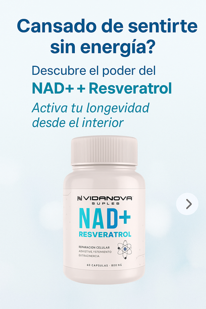 NAD+ RESVERATROL 500MG 60 CAPS ORIGINAL