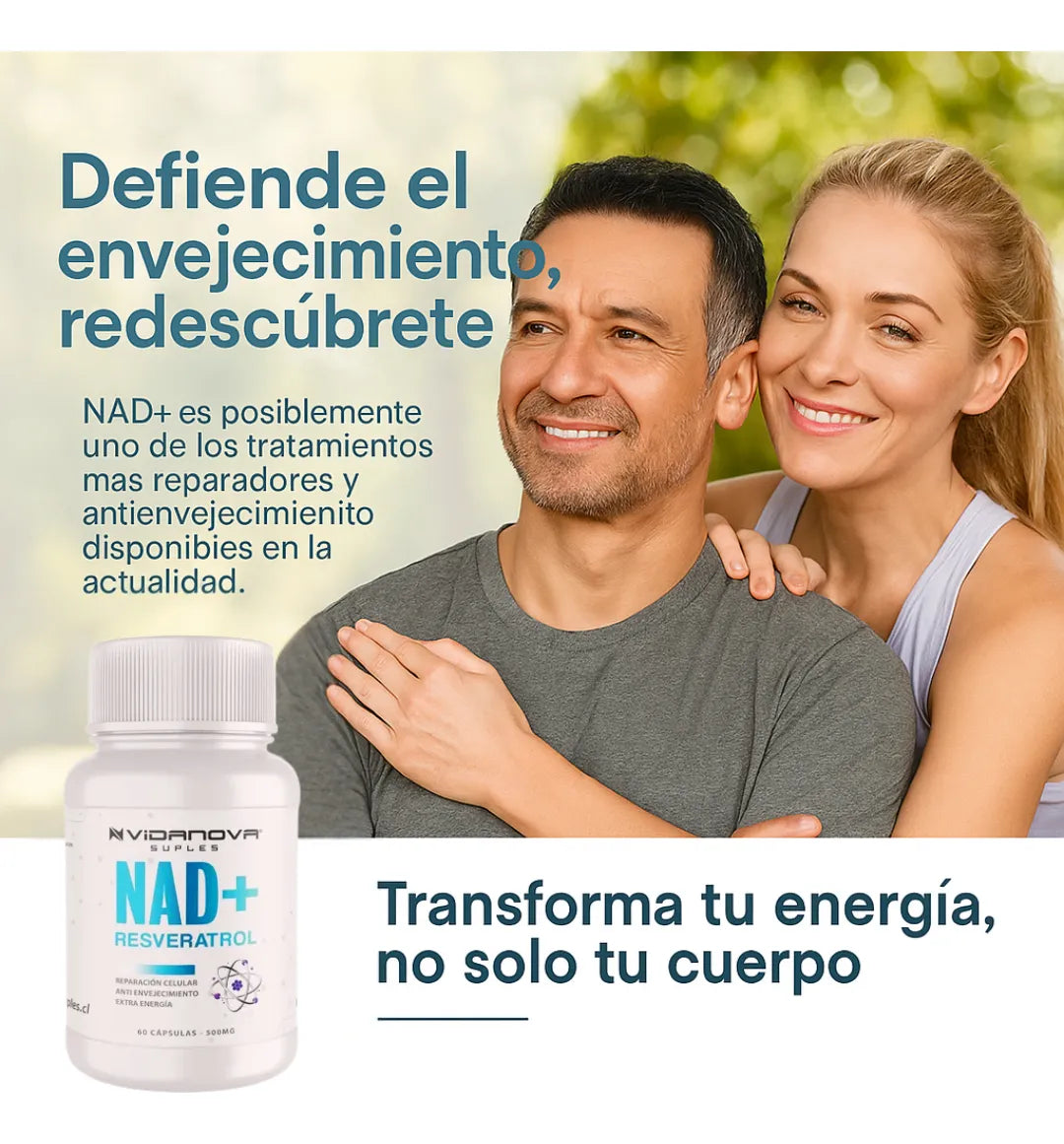 NAD+ RESVERATROL 500MG 60 CAPS ORIGINAL