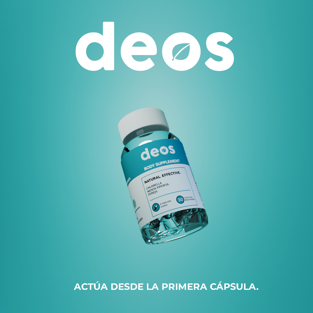 DEOS Desodorante corporal interno - 30 cápsulas – Vitaminas Chile