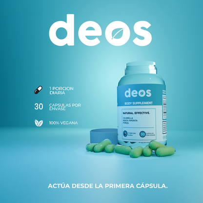 DEOS Desodorante Interno 30 Cápsulas
